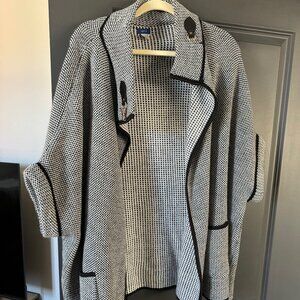 Black and White Poncho